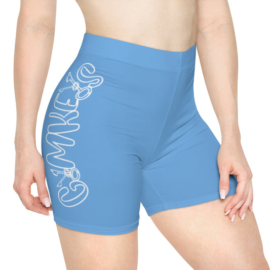 Blue Women's Biker Shorts