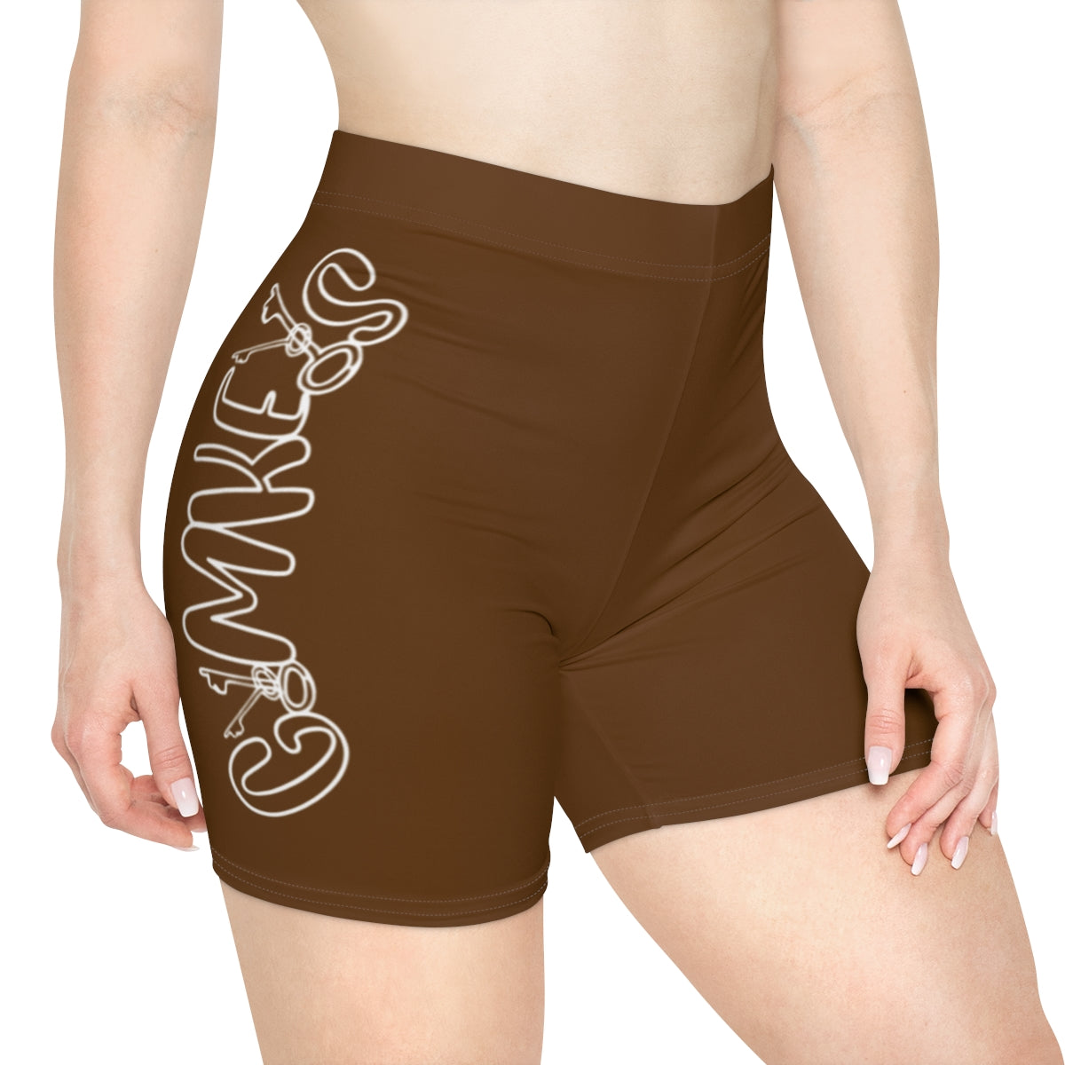 Brown Women's Biker Shorts